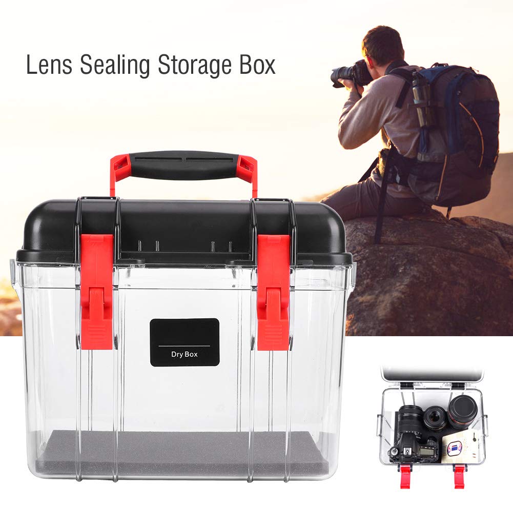 Yctze Fashionable, Strong, Pressure Digital Camera Moistureproof Box, Transparent Box Body, Portable Handle Designed for Convenient Out and Carry