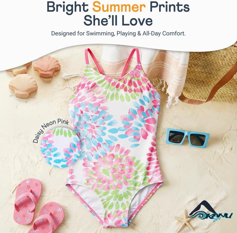Kanu Surf Girls Daisy Beach Sport One Piece Swimsuit - Image 7