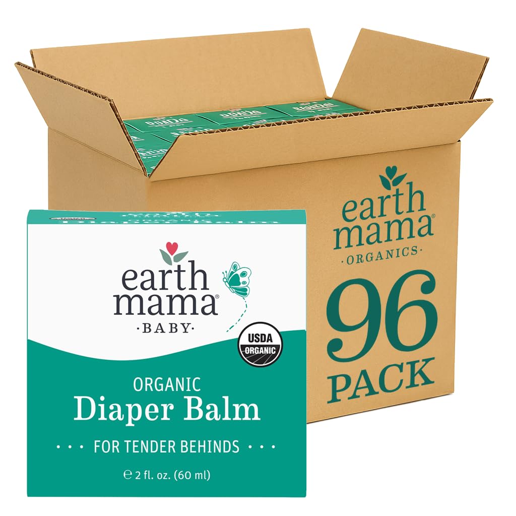 Earth Mama Organic Diaper Balm Diaper Cream with Calendula Calm Skin Baby Essentials for Diaper Bag Multipurpose Baby