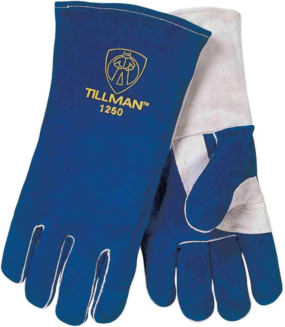 Tillman 1250 14" Premium Insulated Split Cowhide Welding Gloves, Small