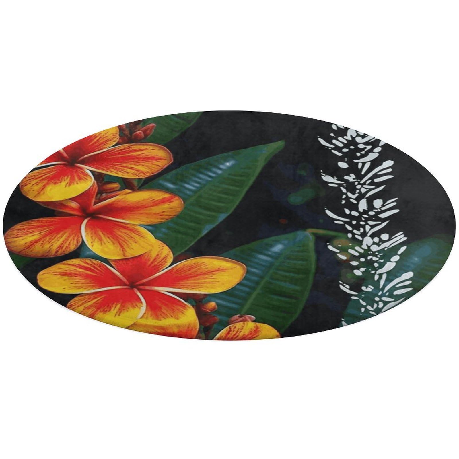 Alfombra de flores hawaianas para evitar suelos fríos en baños y cocinas pequeñas