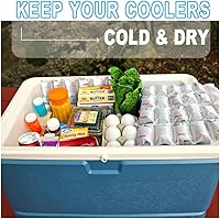 Vista 3 de RAINBOW Paquetes de hielo seco para envío de larga duración, hojas de hielo frío reutilizables para lonchera, paquetes de hielo seco flexibles