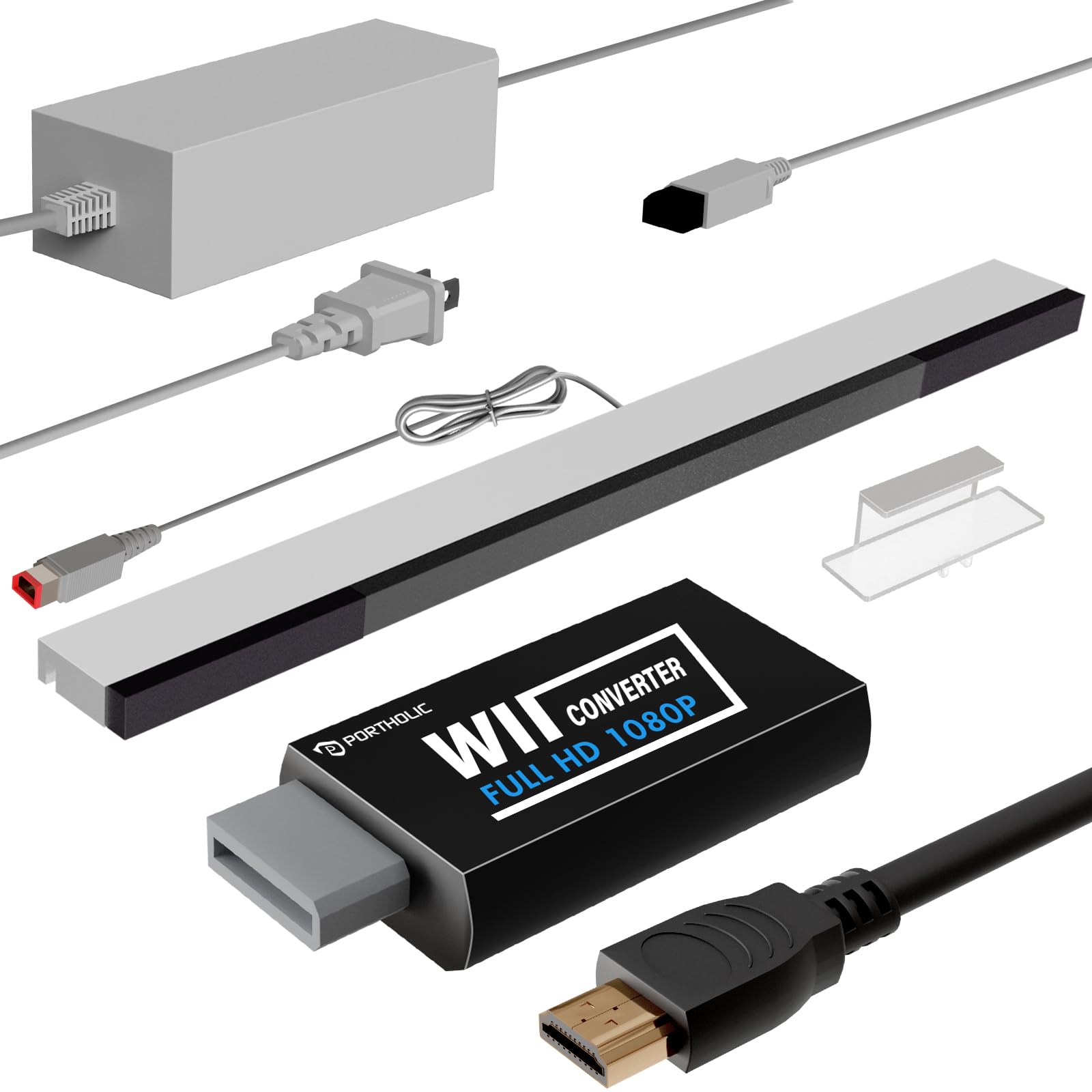 Wii to HDMI Converter 1080P for Full HD Device, Wii HDMI Adapter with 3.5mm Audio Jack&HDMI Output Compatible with Nintendo Wii, Wii U, HDTV, Monitor-Supports Wii Display Modes 720P-image-22