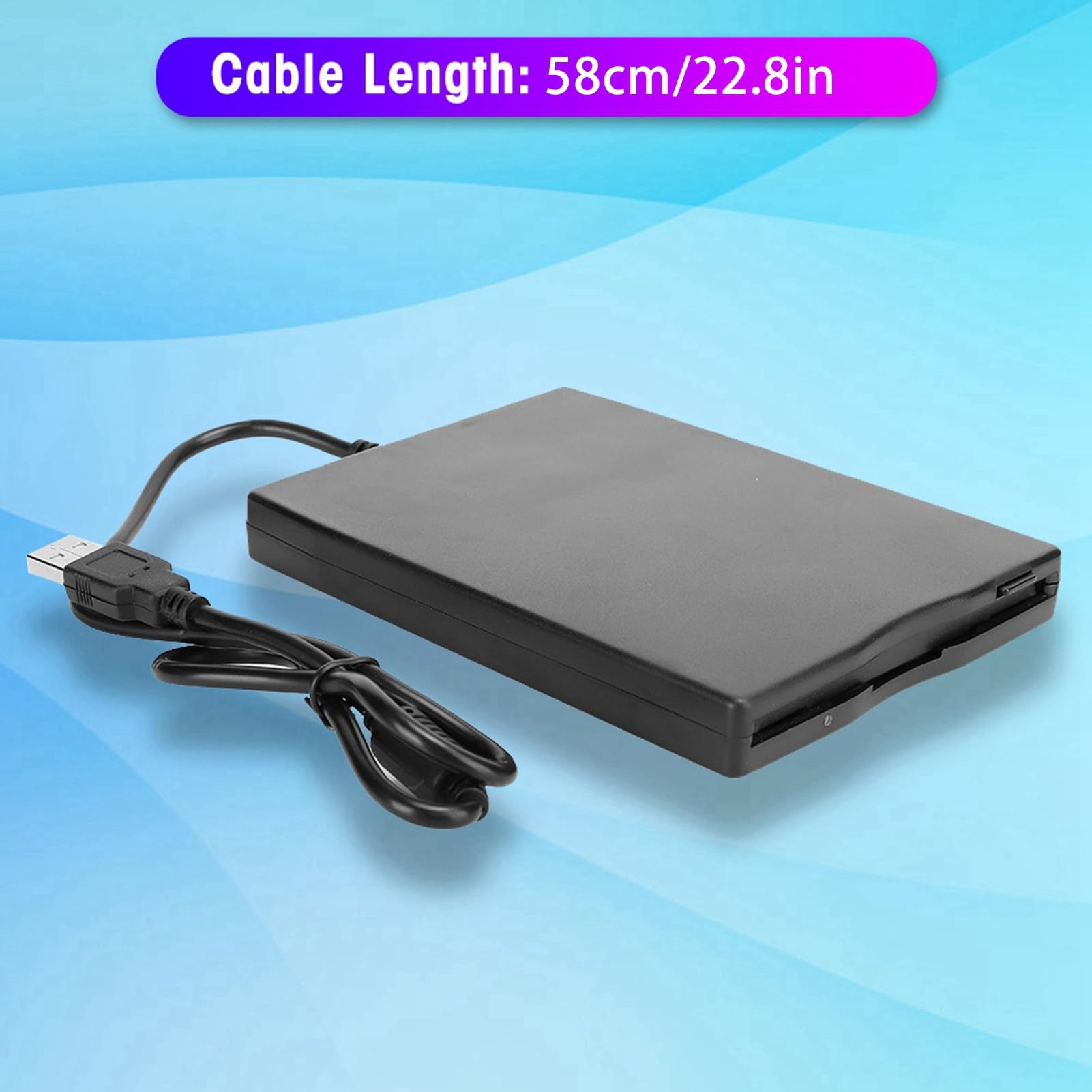 Disque de Lecteur de Disquette Externe Lecteur de Carte 3,5 Pouces Accessoire d'ordinateur Disque de Lecteur de Disquette Externe USB pour Ordinateurs de Bureau et Portables