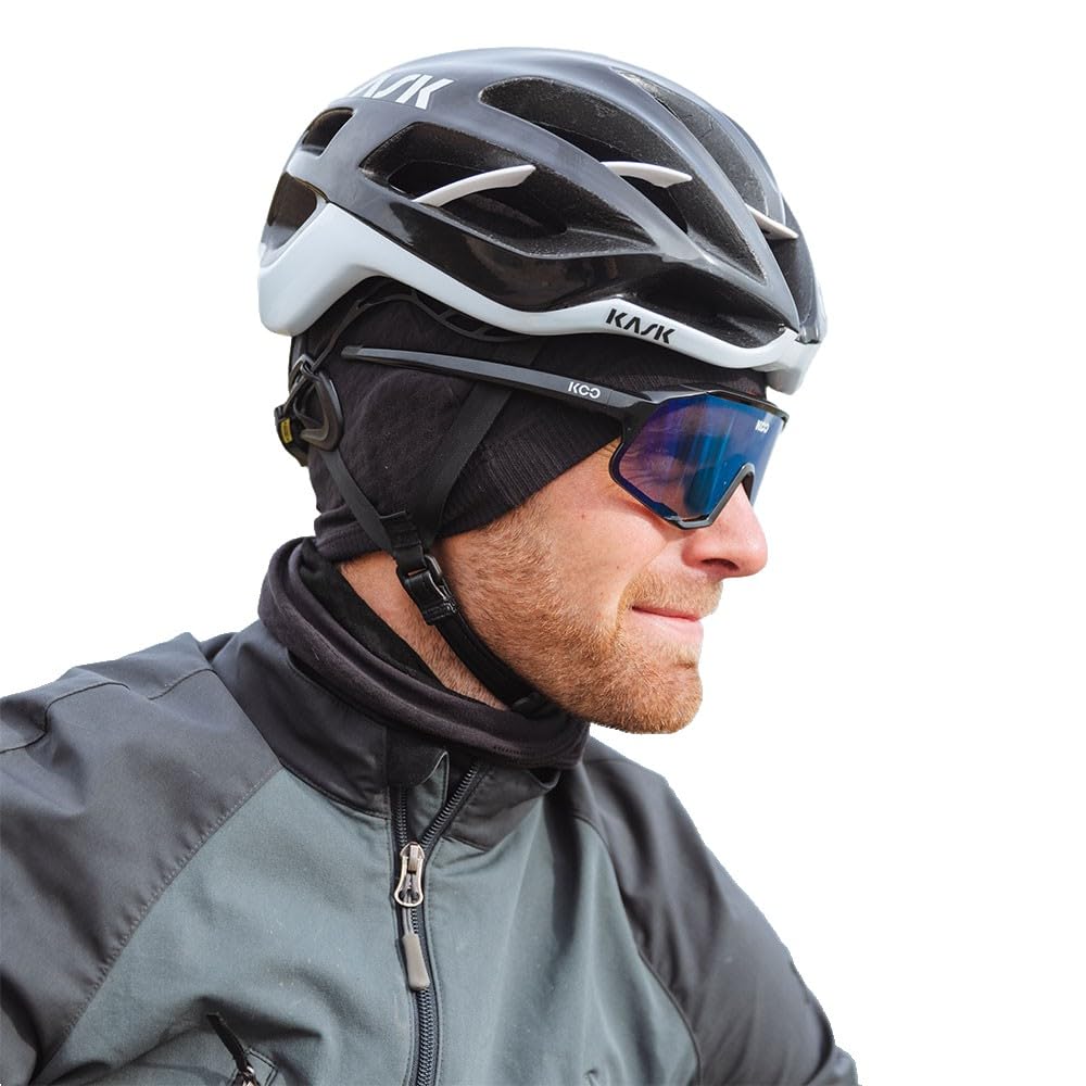 GripGrab Unisex Freedom Seamless Warp Knitted Winter Fahrrad Beanie Mütze, Schwarz, Einheitsgröße EU
