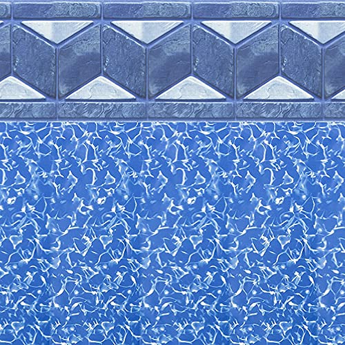 Smartline Tuscan 24-Foot Round Pool Liner | UniBead Style | 52-Inch Wall Height | 25 Gauge Virgin Vinyl Material | Strong and Durable Liners | Designed for Steel Sided Above-Ground Swimming Pools Smartline Tuscan 24-Foot Round Pool Liner | UniBead Style | 52-Inch Wall Height | 25 Gauge Virgin Vinyl Material | Strong and Durable Liners | Designed for Steel Sided Above-Ground Swimming Pools