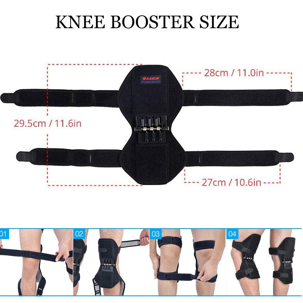 Rodillera Artrosis, Soporte de ArticulacióN de Resorte Transpirable Rodillera, Reduce la PresióN de la Rodilla, Para Deportes Senderismo Escalada Entrenamiento la Sentadilla Reduce el Dolor