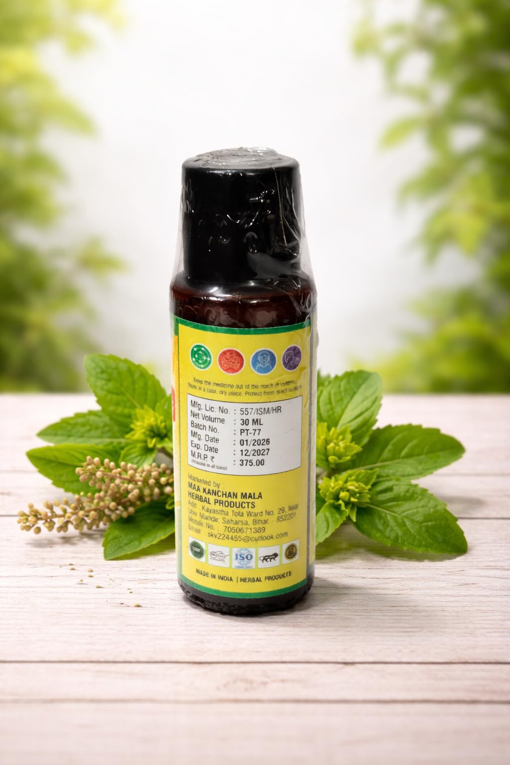 Panch Tulsi Basil Oil Drops 1