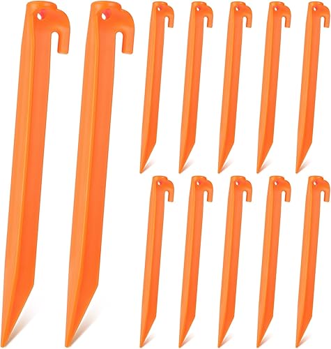 Miniatura 1 de Estacas inflables de plástico de 9 pulgadas, estacas de repuesto para patio, accesorios inflables para tienda de campaña, estacas de tienda de