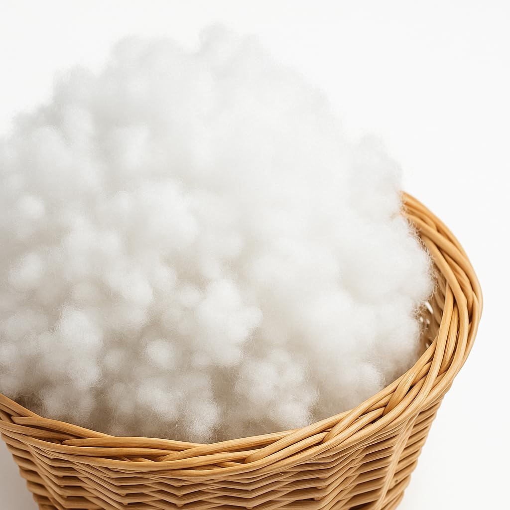 All4All Mousse de Rembourrage en Fibres Polyester siliconées - Ouate Douce et volumineuse pour Coussins, Peluches, poupées, poufs, Crochet - DIY et travaux créatifs - 4kg