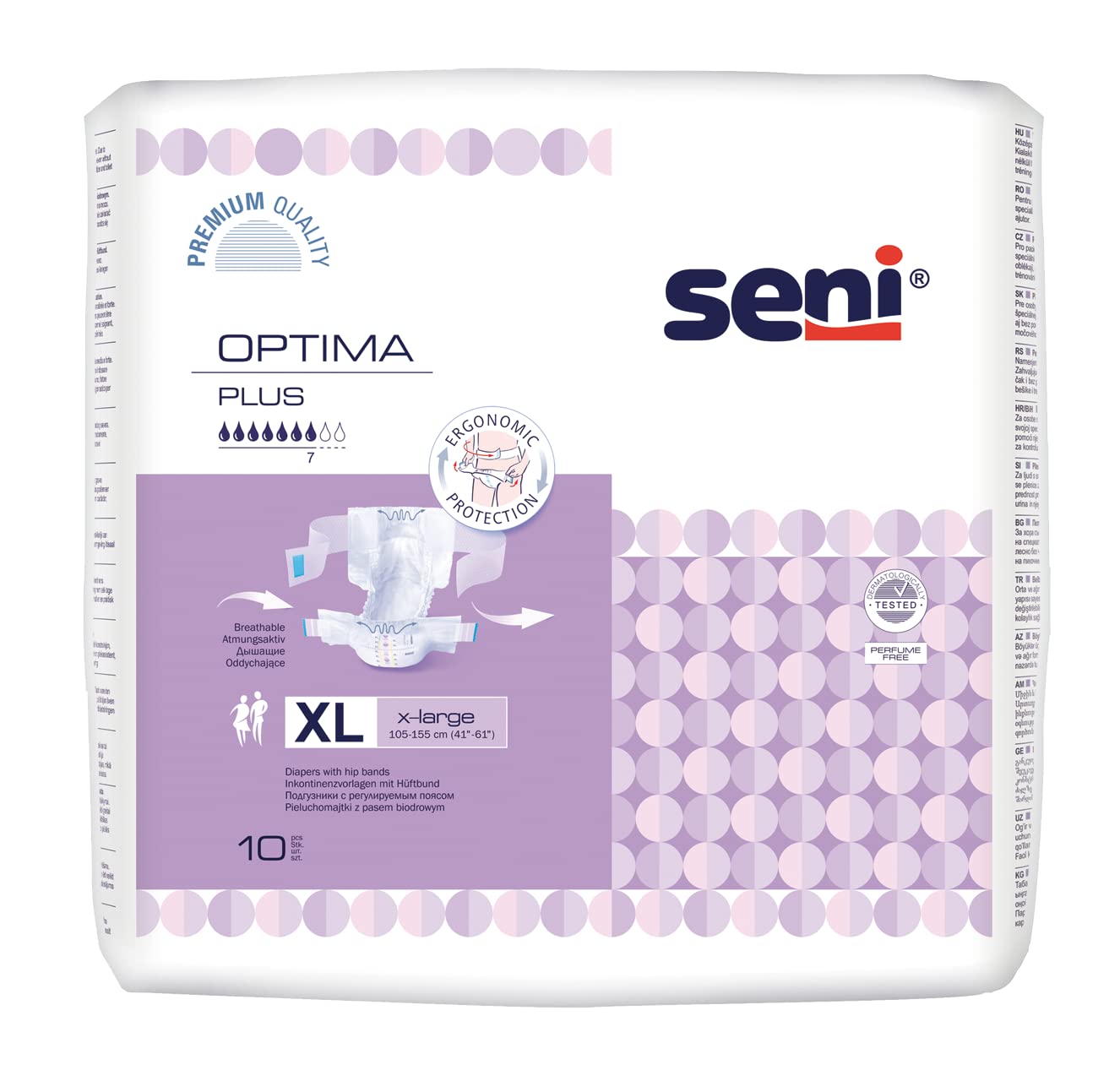 Seni Optima Plus - Gr. XL - Windelhosen und Inkontinenzhosen für Erwachsene bei Blasenschwäche