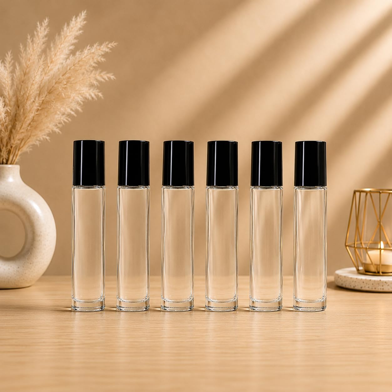 10ml Clear Glass Roll On Bottles Pack of 6 | roll on bottles, roller bottle for essential oils, perfume roller on, travel perfume bottle, lip gloss container-picture-18