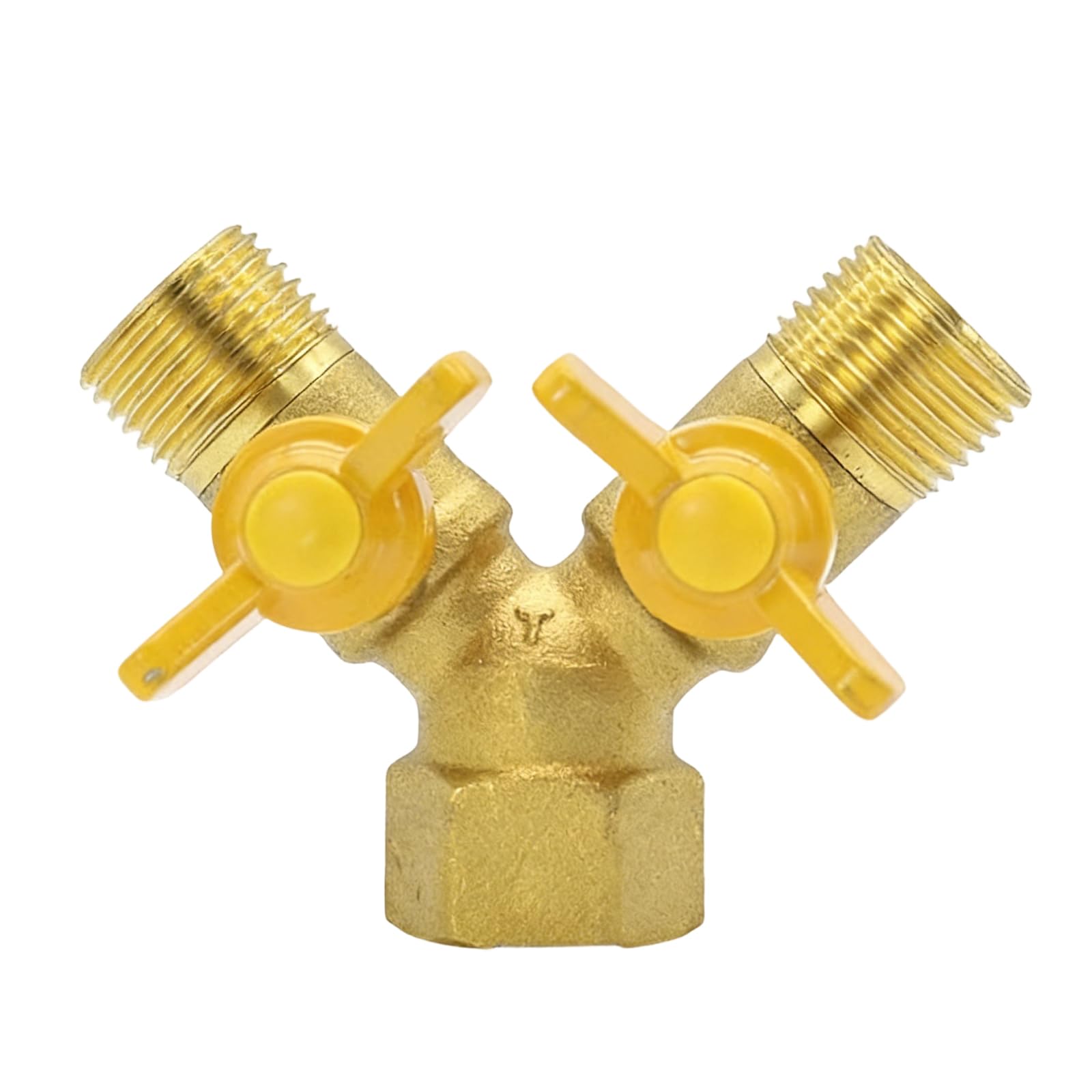 Aqvjd Brass Faucet Diverter Adapter Thickened Diverter Adapter Nipple Hose Pipe Fitting Faucet Accessories Home Heating Pipe Fitting
