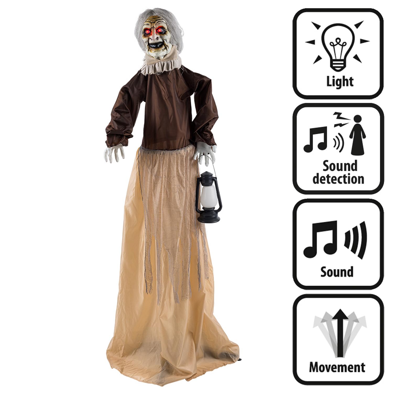 Boland - Decorazione Strega con Lanterna, 165 cm