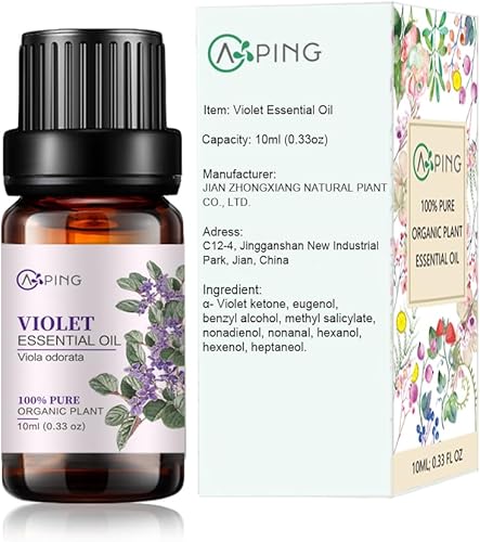 Miniatura 7 de Juego de aceites esenciales de 6 x 0.3 fl oz, aceite vegetal orgánico 100% puro para difusor de masaje, aroma, spa, perfume de yoga, rosa, jazmín,