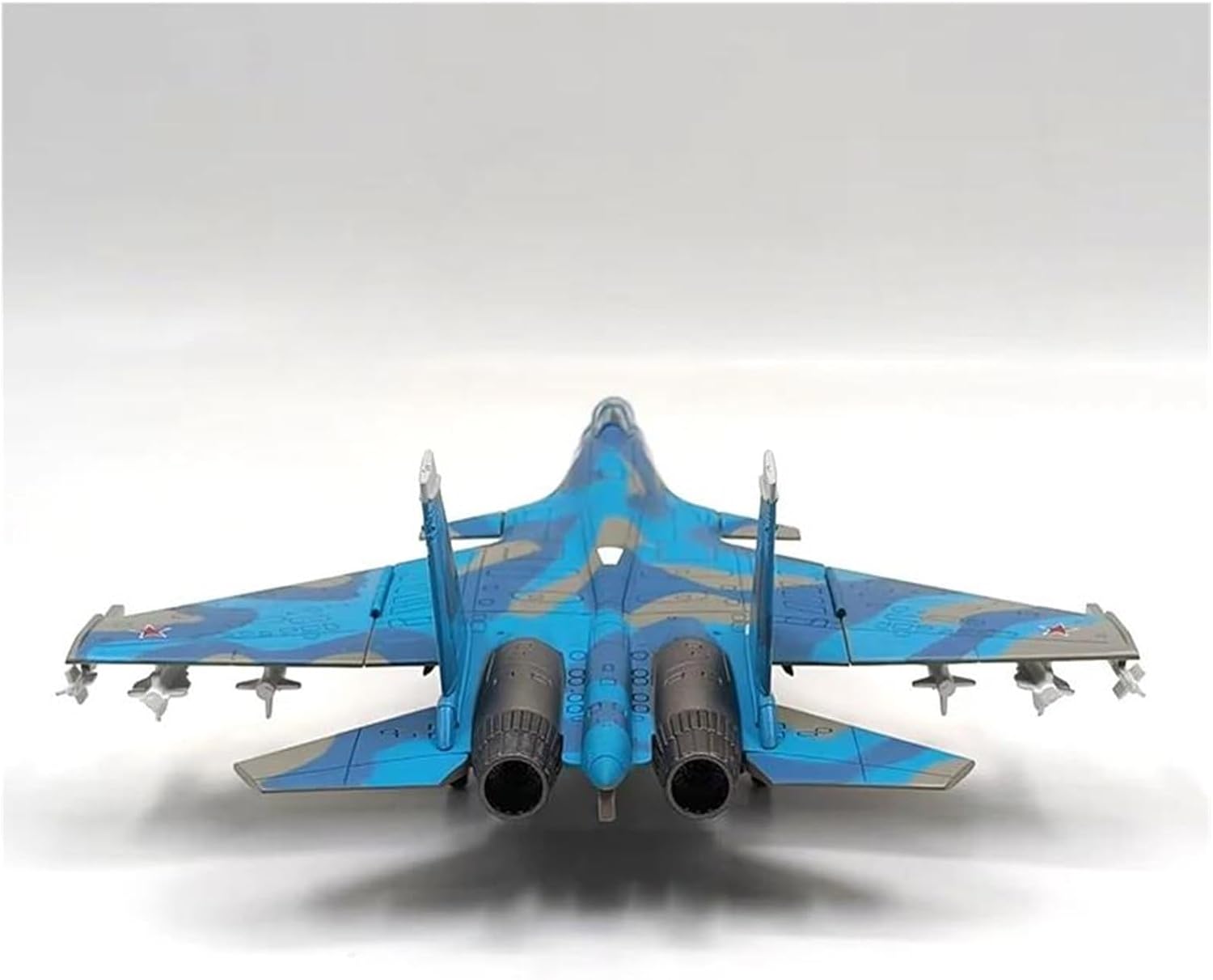 1:100 for Russian SU-33 Fighter Alloy Aircraft Alloy Blue Plane Model Hobby Desktop Display Scale Metal Airplane