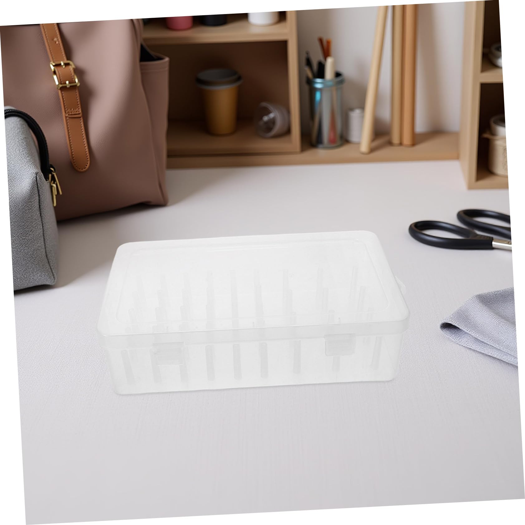 Caja de Hilos de Coser para Bordado y Hogar, 42 Carretes, 3 Piezas