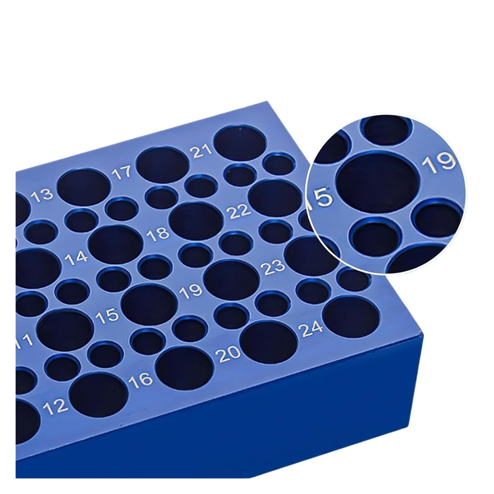 1 Stück Aluminium-Kühlblock (24+36) for Röhrchen – wiederverwendbar 0,2 ml/1,5 ml/2 ml