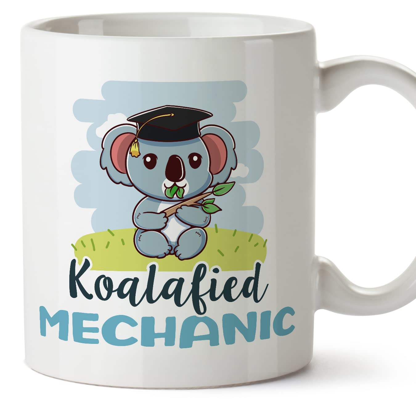 MUGFFINS Mechanic Man Mug - in English - Koalafied - Funny Gift for Colleagues - Ceramic 11oz Mug