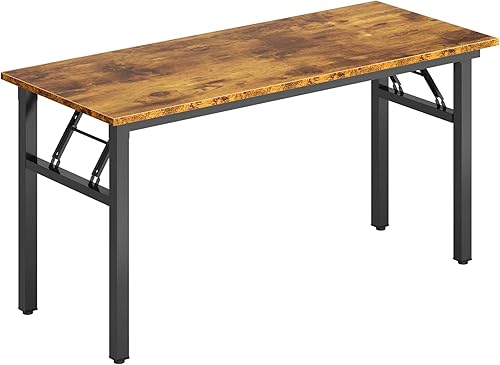 Miniatura 112 de DlandHome Escritorio plegable pequeño de 31.5 pulgadas, escritorio de computadora para oficina en casa, mesa plegable para espacios pequeños, no