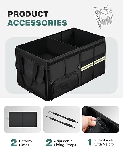 Miniatura 7 de FLORICH Organizador de maletero con almacenamiento de zapatos transpirable para SUV, organizadores de automóvil impermeables plegables, organizador