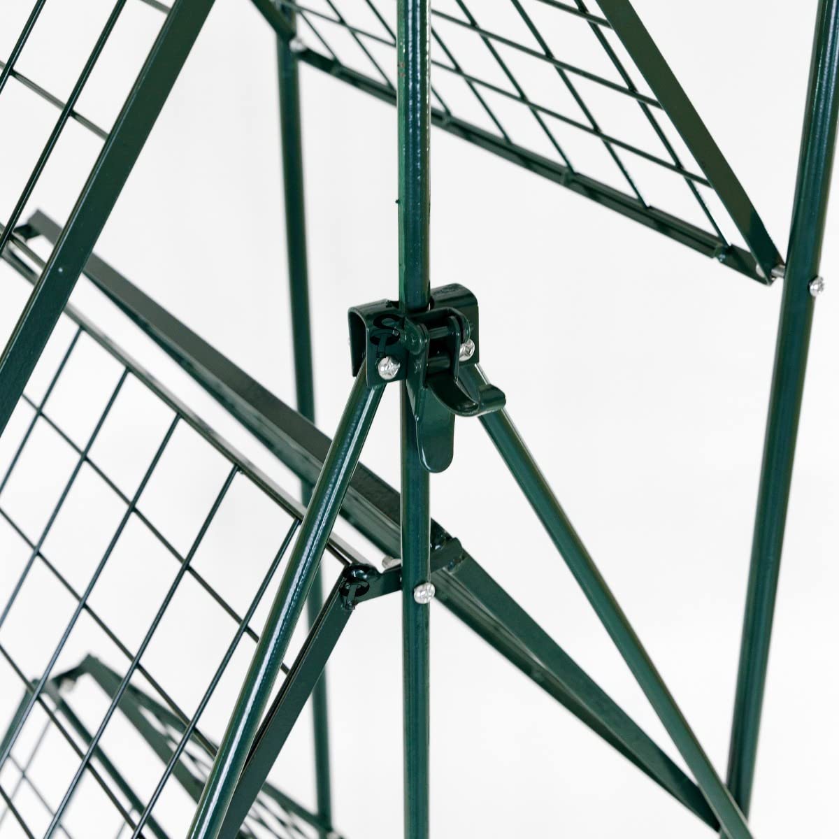 STI Szklarnia Stojak na kwiaty Balkon Taras Ogród, 3 półki 70 x 50 x 120 H do roślin i kwiatów, plandeka PVC, składany otwierany książkowy z blokadą Łatwy montaż i przechowywanie cm