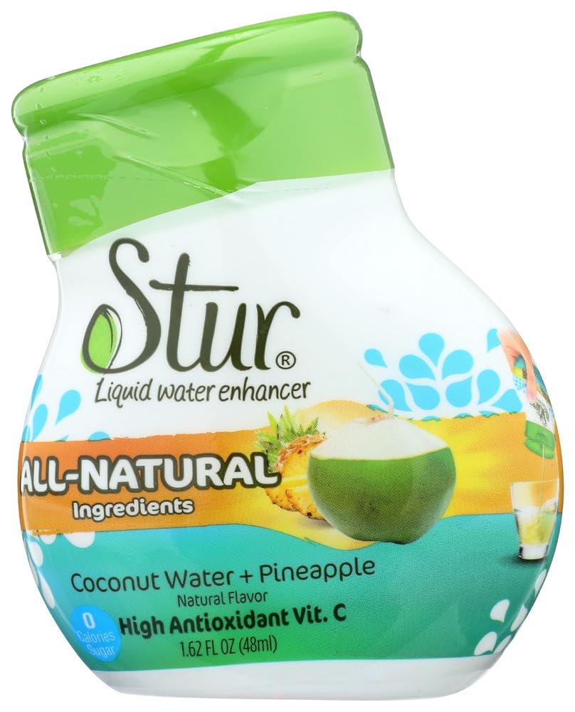 SturLiquid Water Enhancer Coconut Water Pineapple -- 1.1 fl oz - 2 pc