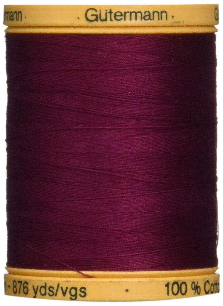 Gutermann Natural Plain Cotton Thread 876 m Burgundy — image 1