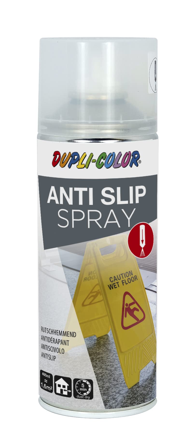 Peinture en spray transparente anti-dérapante