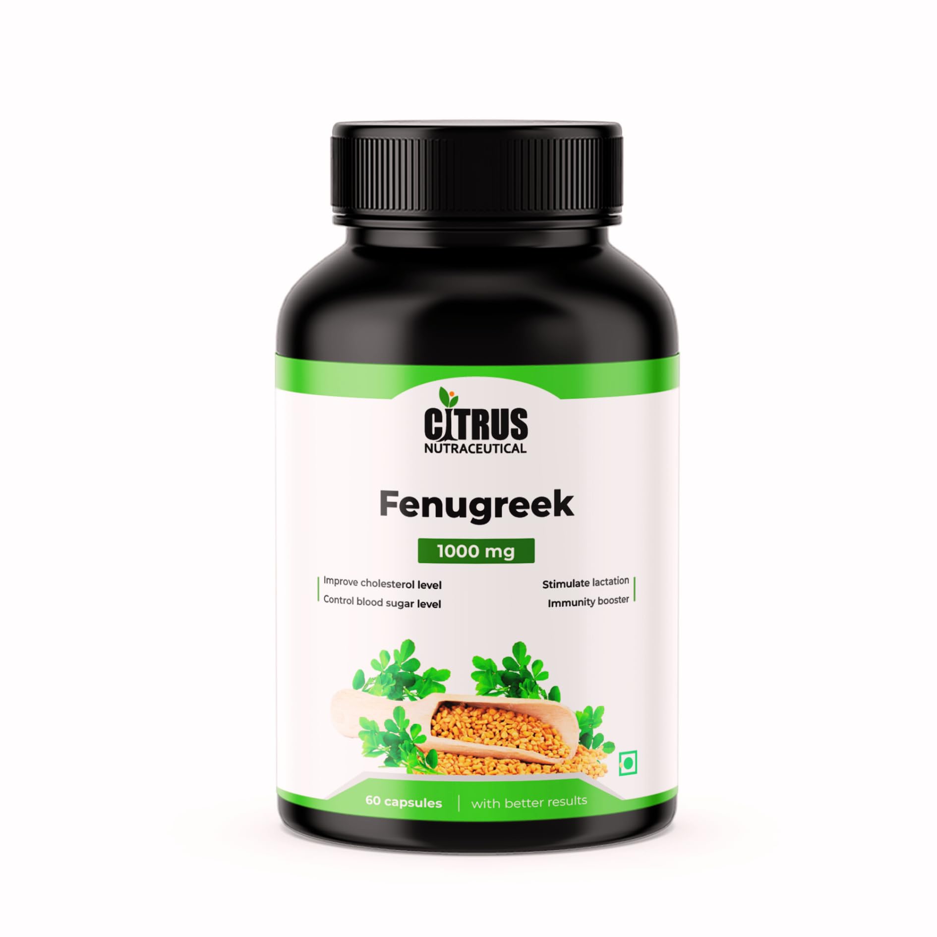 CITRUS NUTRACEUTICAL Fenugreek Seed Extract Supplement 1000 mg For Improve Digestion, Regulate Blood Sugar Level, Increase Lactation and Cardiovascular Support – 60 Capsule (B0CQNRW484) Amazon Price History, Amazon Price Tracker
