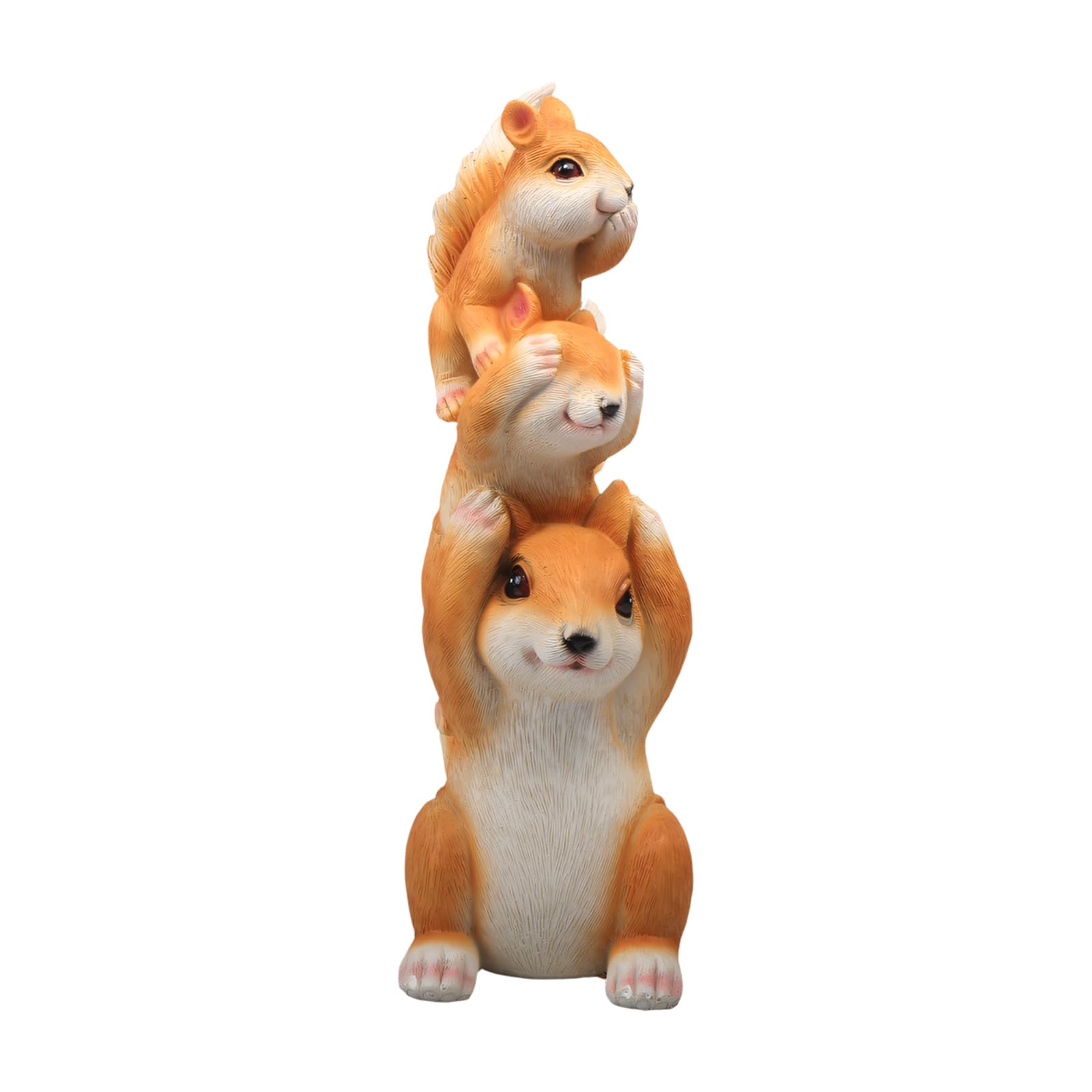 ZEPFJHE Resin Swing Squirrel Garden Statue Hanging Sculptures Lovely Animal Figurines Housewarmings Gift Home Decors Resin Swing Statues
