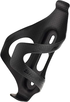 XLAB Sidekick Cage Left Side Entry Carbon Water Bottle Holder for Triathlon and Road Bikes 8 Pounds of Grip Force Matte Black