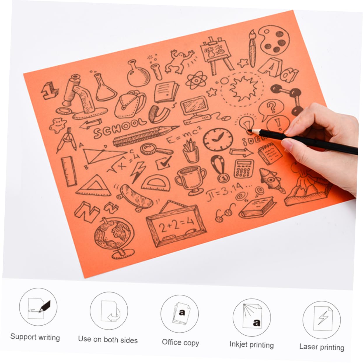 DOITOOL 2 Sätze Doppelseitiges Origami Papier Buntes Faltpapier M² Handcraft Papier Für Diy Bastelprojekte Schule Party Dekoration 100 Stück * 2
