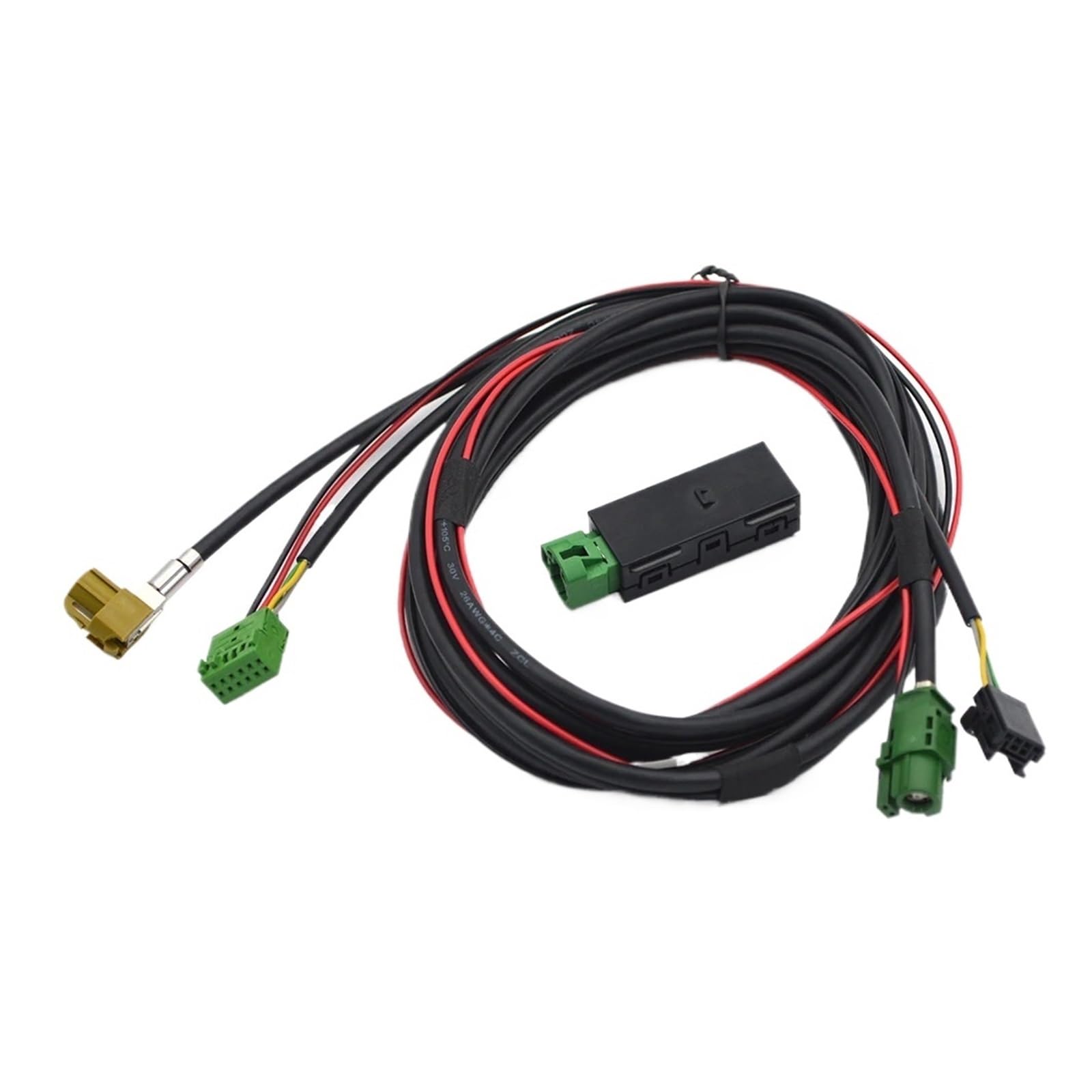 Compatibile for VW Golf 7 MK7 VII Passat B8 CarPlay Media AUX Switch MIB2 MDI USB AMI Presa adattatore 5Q0035726E 5Q0 035 726 E (Carplay e cavo)(Carplay)