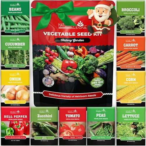11 Heirloom Seeds for Planting Vegetables and Fruits, 4800 Survival Seed Vault and Doomsday Prepping Supplies, Gardening Seeds Variety Pack, Vegetable Seeds for Planting Home Garden Non GMO…