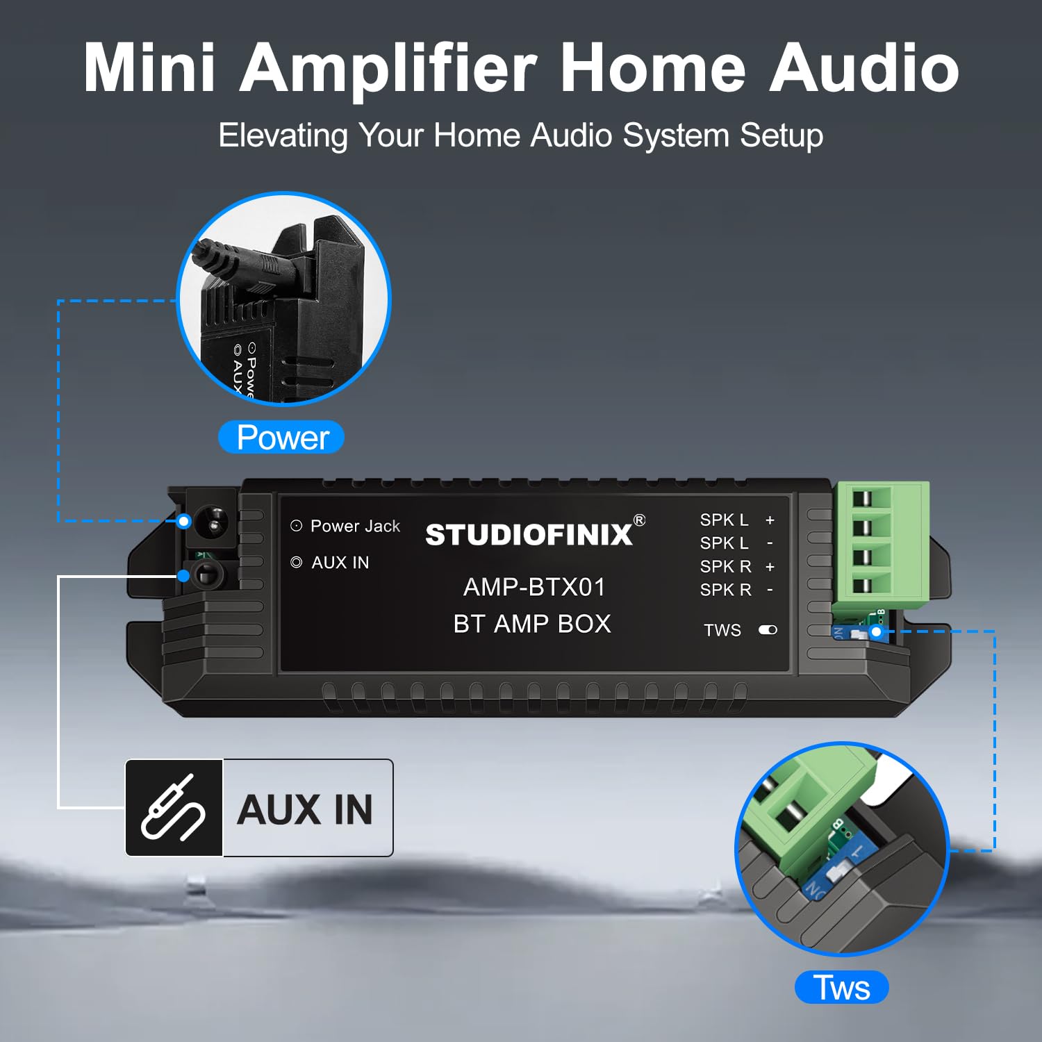 STUDIOFINIX 5,25-Zoll-Bluetooth-Deckenlautsprecher, maximal 300 Watt Leistungsaufnahme für Innenbereiche wie Küche, Wohnzimmer, Studienzimmer, Keller, Heimkino und überdachte Terrasse
