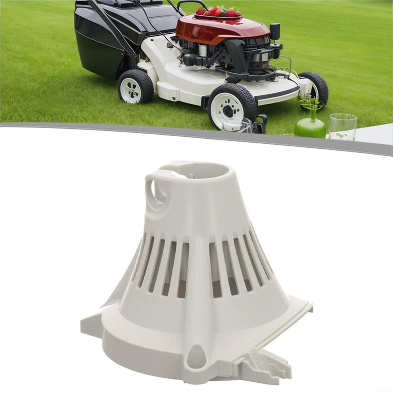 1 paquete de carcasa de ventilador para FC90 FC95 String Trimmer Part 4180 080 1809 Cubierta de refrigeración de motor de plástico accesorio de repuesto para mantenimiento de jardín y patio