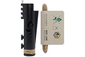 Hemp Wick Lighter Sleeve with 5 FT Beeline Hemp Wick (Black)