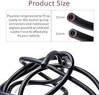 Vista 2 de OTUAYAUTO Kit de manguera de limpiaparabrisas, manguera universal de líquido limpiaparabrisas con conector de manguera adecuada para la mayoría