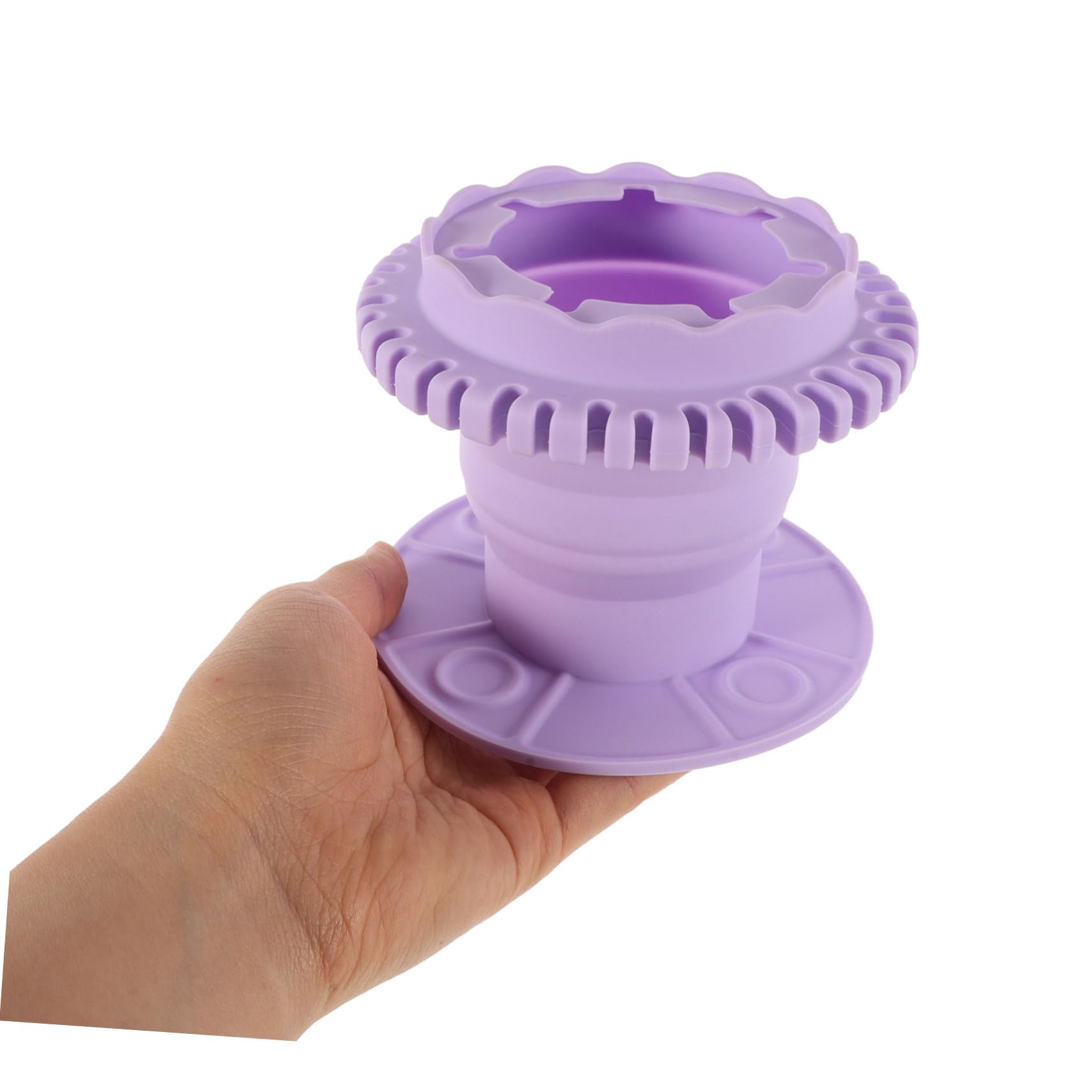 Didiseaon 3 Pz detergente per spazzole detergente per pennelli da trucco tazze di vernice portapennelli supporto per la pulizia delle spazzole tazze per la pulizia del trucco Gel di silice