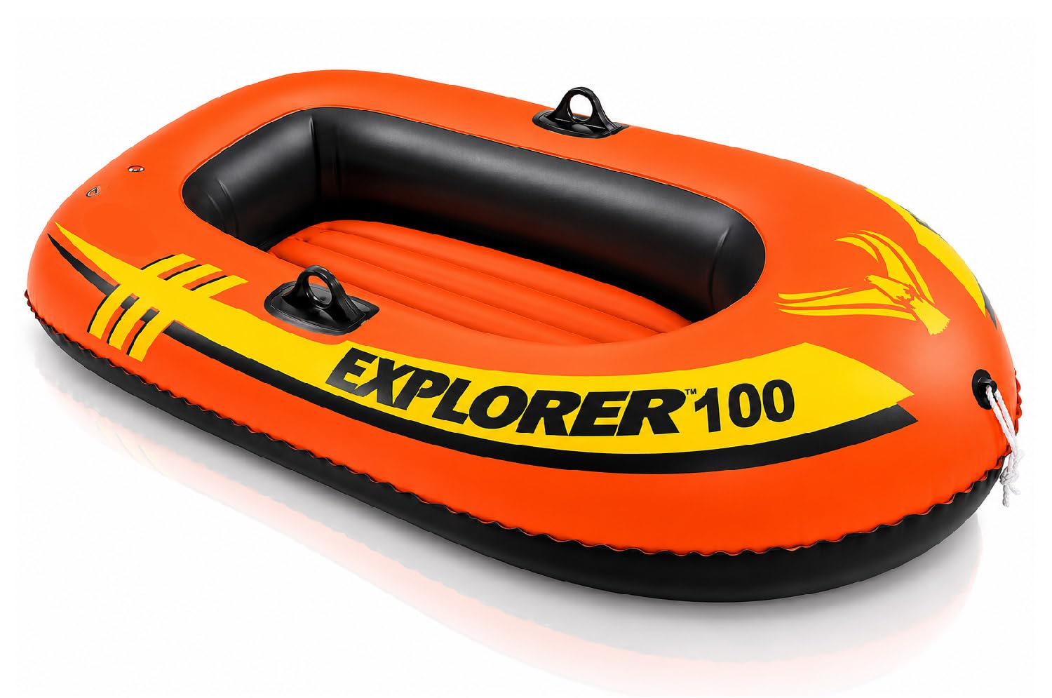 Toy Imagine Explorer 100 1 Person Portable Orange Inflatable Poly Vinyl, Kids Adventure, Rafting, Small Boats for Pools and Lakes-image-5