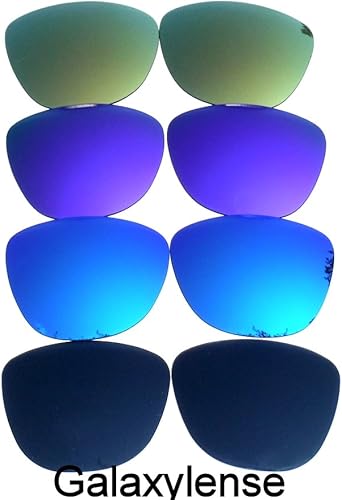 Miniatura 2 de Lentes de repuesto para Oakley Frogskins color negro azul morado y dorado polarizados 4 pares Multi color normal