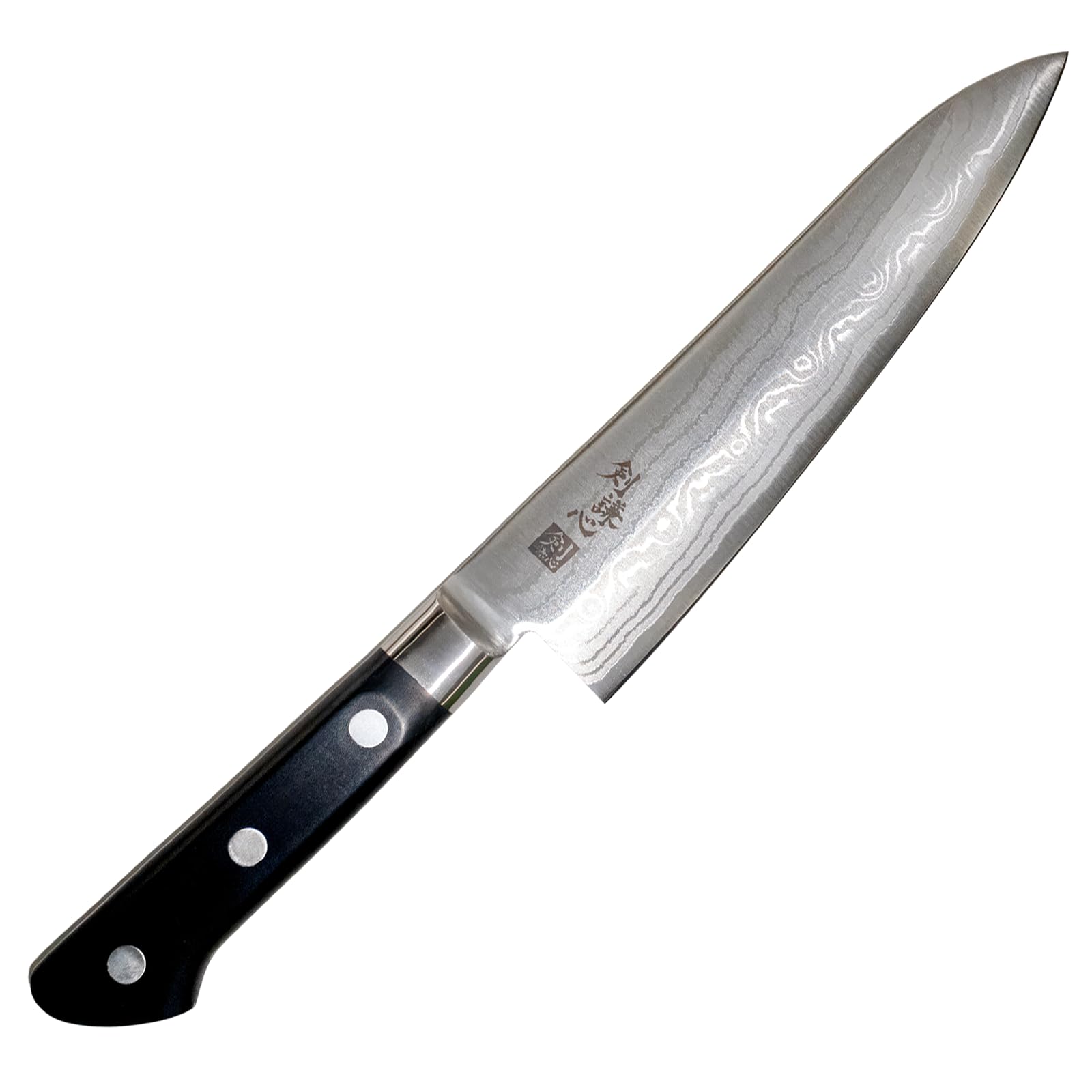 Amazon | 剣謙心 Tsurugi Kenshin 牛刀 DP霞流鋼割込口金付牛刀 180mm 