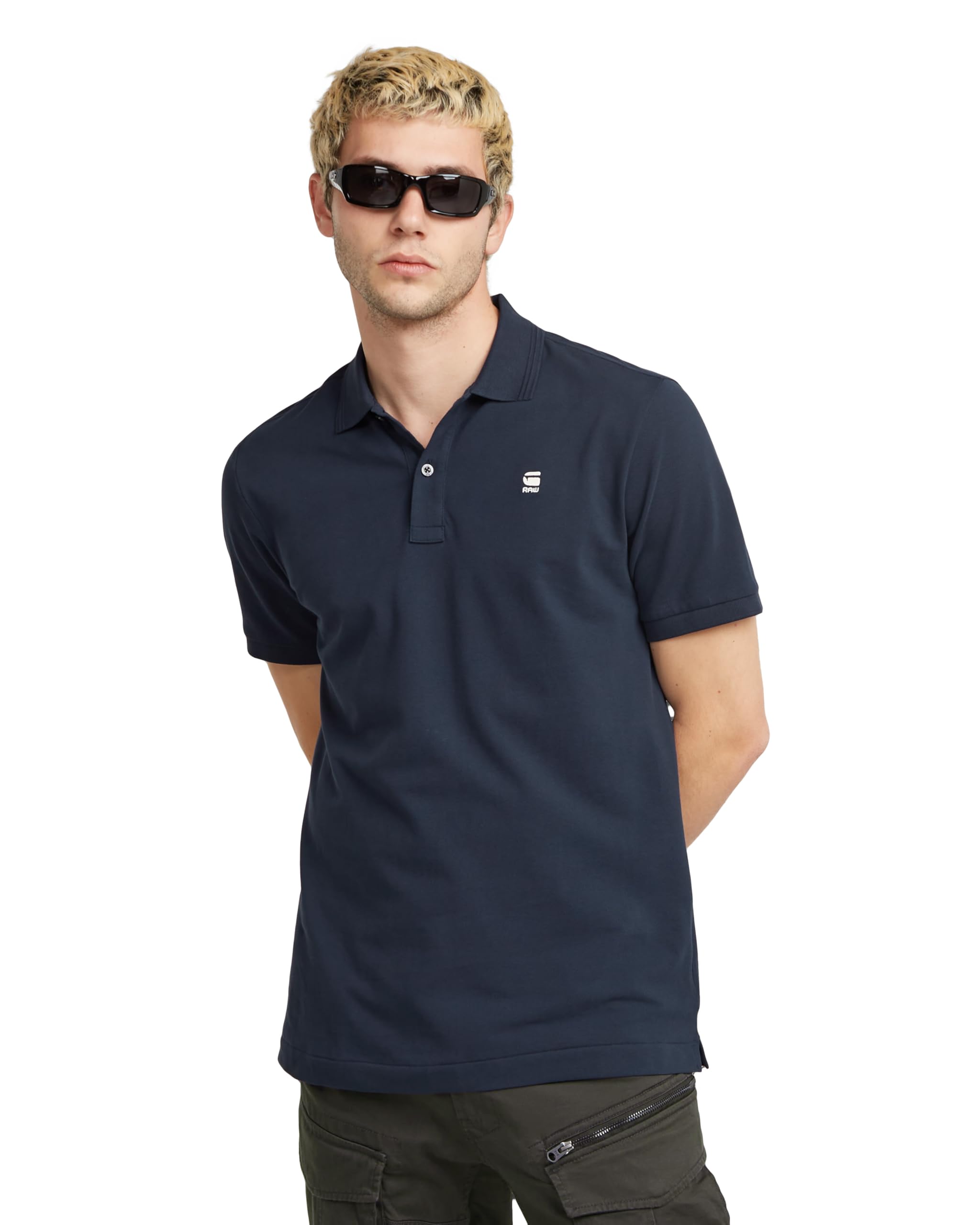 G-STAR Uomo Dunda Slim Polo, Blu (Sartho Blue D11595-5864-6067), Xxl-image