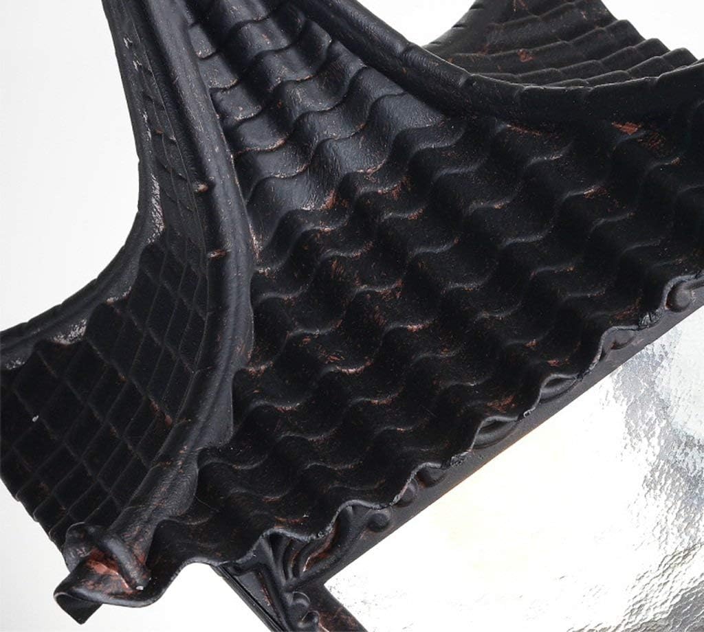 Novely Chandeliers-Chandelier+Pendant Light Aluminum Lamp Body Glass Lampshade Outdoor Waterproof for Balcony Hallway Courtyard Garden E27 24.5 47Cm, Creative Decorative Lighting