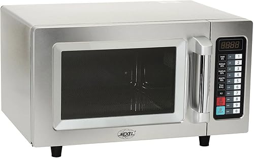 Horno de microondas, 0.9Cu. Ft. Comercial, 1000vatios, control táctil, acero inoxidable