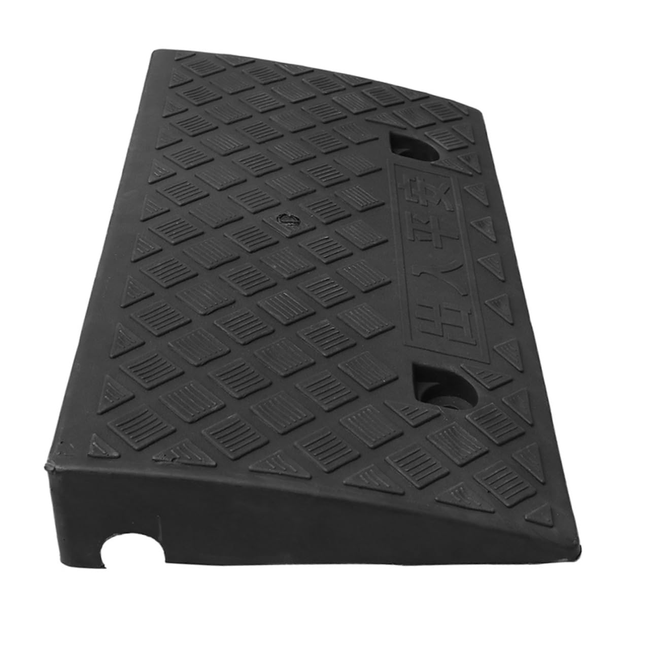 Gatuida Pedana per Soglia Auto e Casa, 10cm, Plastica Nera, Antiscivolo e Resistente All’usura, per Gradino e Marciapiede