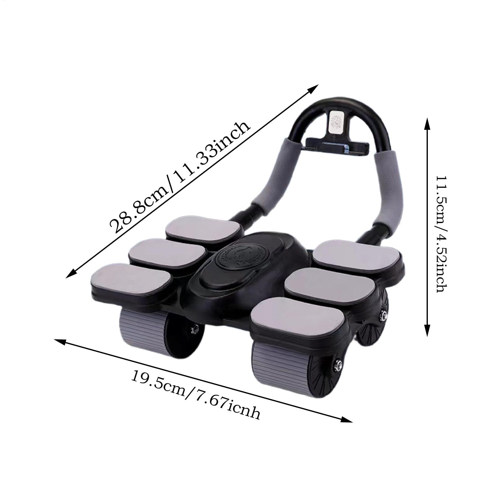 Ab Roller Wheel, automatyczna maszyna do podnoszenia ciężarów ab, roller na brzuchu four-Wheel, podstawowy sprzęt treningowy, Ab Roller dla kobiet, Ab Roller dla mężczyzn, Roller Fitness dla Abs,