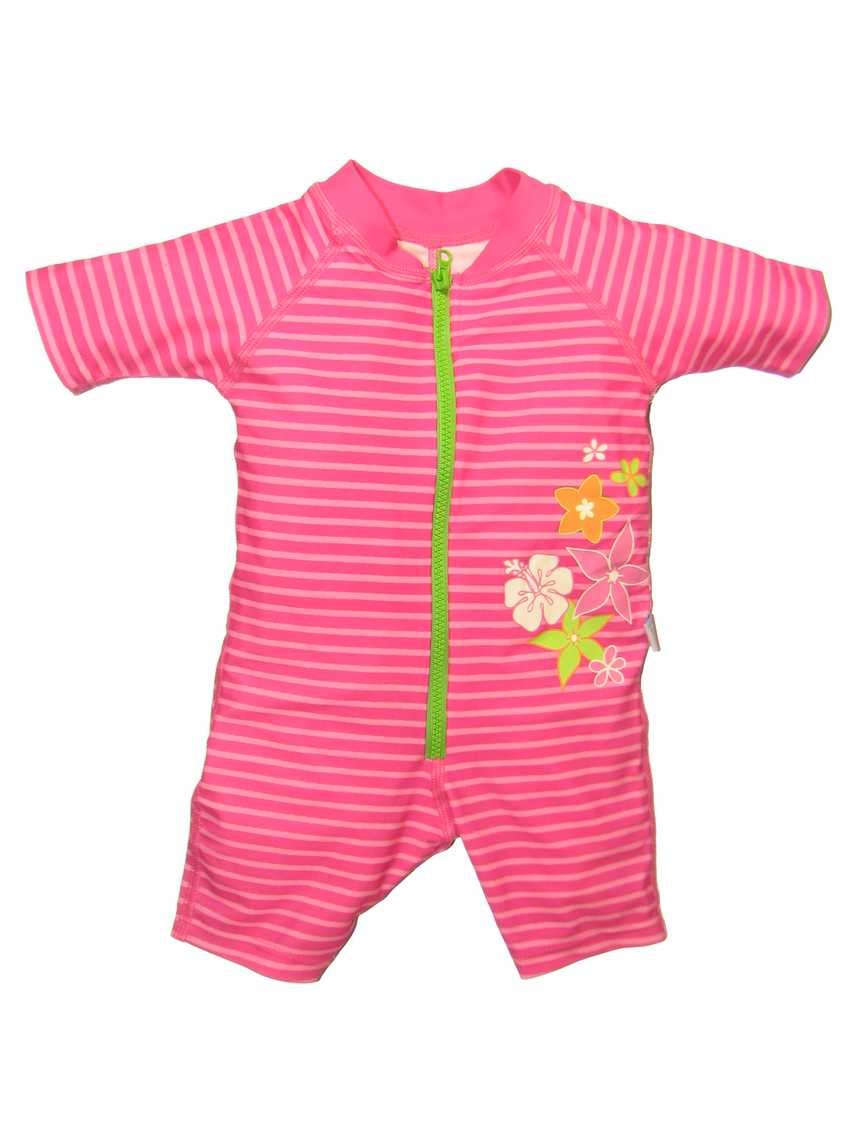 i Play One-Piece Stripe Sunsuit Pink 6 Months