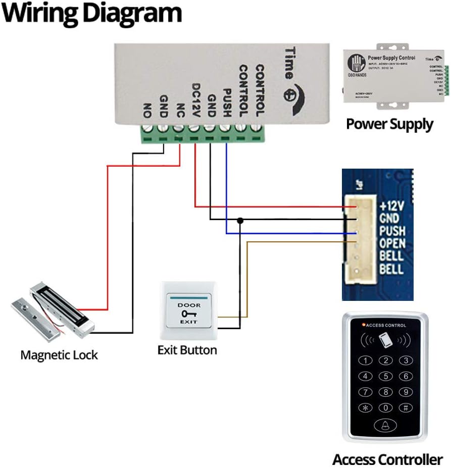 Suреr Chеар 🛒 OBO HANDS Stand-Alone Door Access Control System Kit with 180kg/350lbs Electric Magnetic Lock, DC12V/3A Power Supply, Door Exit Button, 10pcs RFID EM ID Keyfobs/Cards Amаzоn Crаzу 🔥 Dеаlѕ OBO HANDS Stand-Alone Door Access Control System Kit with 180kg/350lbs Electric Magnetic Lock, DC12V/3A Power Supply, Door Exit Button, 10pcs RFID EM ID Keyfobs/Cards